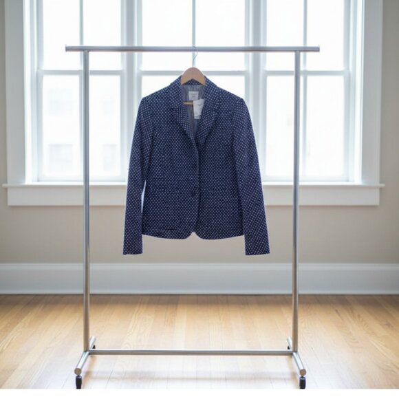 Gap Blazer | Women's Size 12 | Navy Ivory Polka Dot The Academy Preppy | NWT - Picture 3 of 6